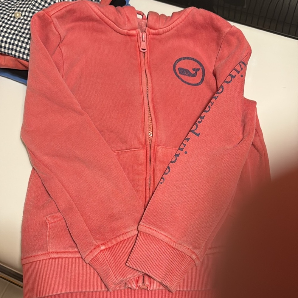 Vineyard Vines size 5 long sleeve t-shirt & zipper hoodie